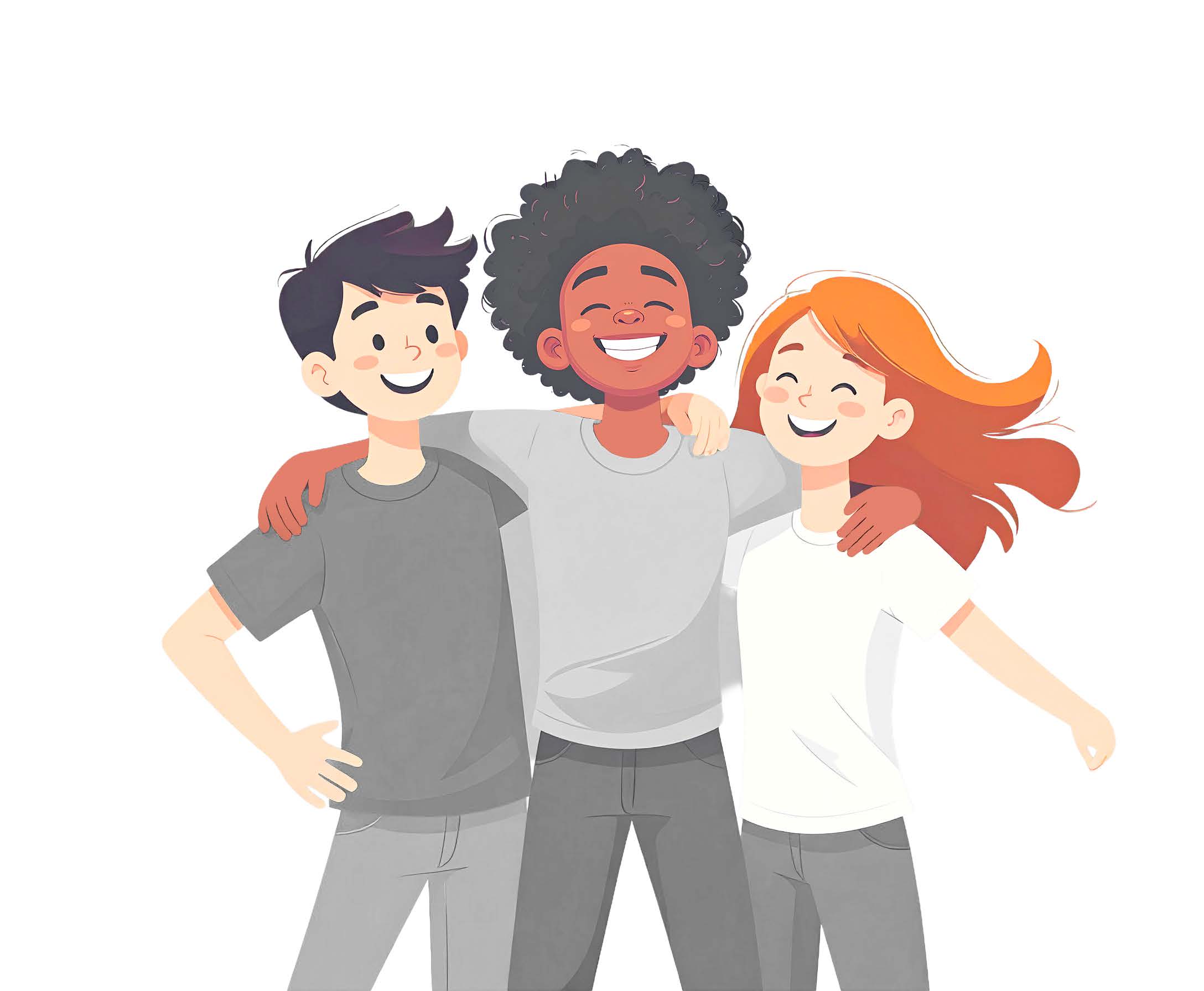 Illustration of educators and parents engaging with Dr. Fuster & Friends content