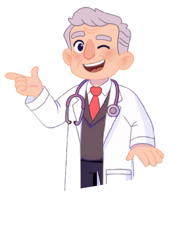 Dr. Fuster and friends illustration